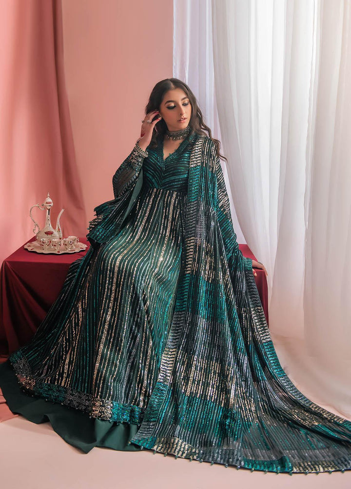 AIK Atelier Embroidered Chiffon Suits Unstitched 3 Piece AIK23WF Look 04 - Luxury Collection