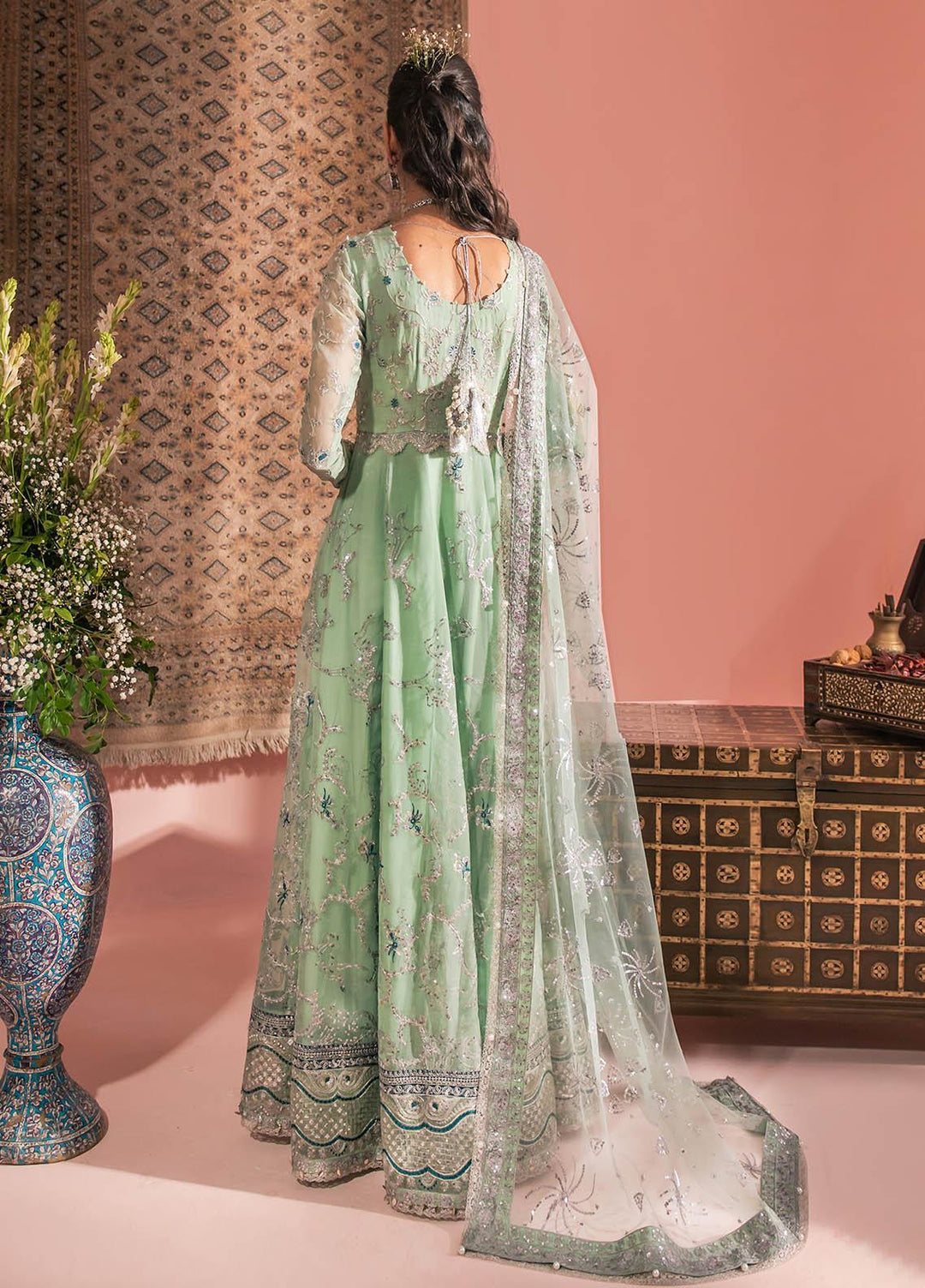 AIK Atelier Embroidered Chiffon Suits Unstitched 3 Piece AIK23WF Look 05 - Luxury Collection