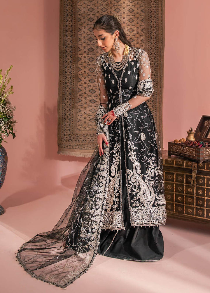 AIK Atelier Embroidered Net Suits Unstitched 3 Piece AIK23WF Look 06 - Luxury Collection