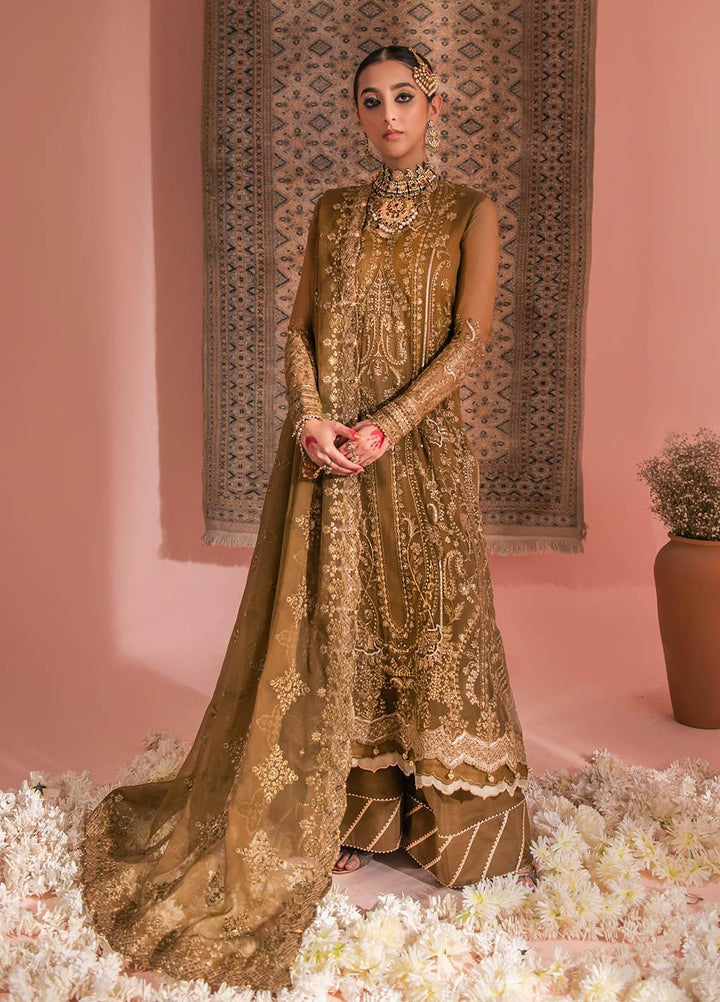 AIK Atelier Embroidered Chiffon Suits Unstitched 3 Piece AIK23WF Look 09 - Luxury Collection