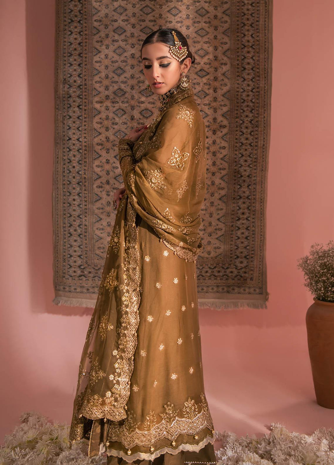 AIK Atelier Embroidered Chiffon Suits Unstitched 3 Piece AIK23WF Look 09 - Luxury Collection