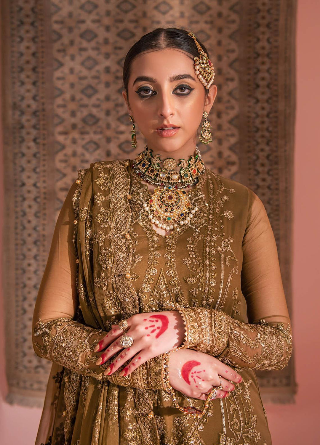 AIK Atelier Embroidered Chiffon Suits Unstitched 3 Piece AIK23WF Look 09 - Luxury Collection