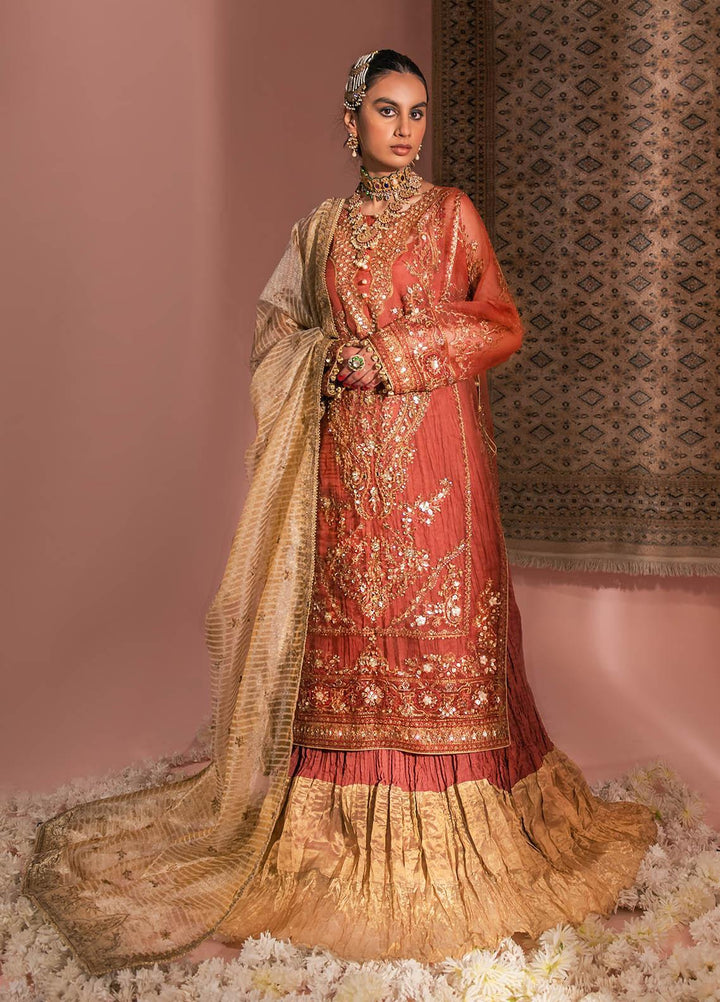 AIK Atelier Embroidered Organza Suits Unstitched 3 Piece AIK23WF Look 10 - Luxury Collection