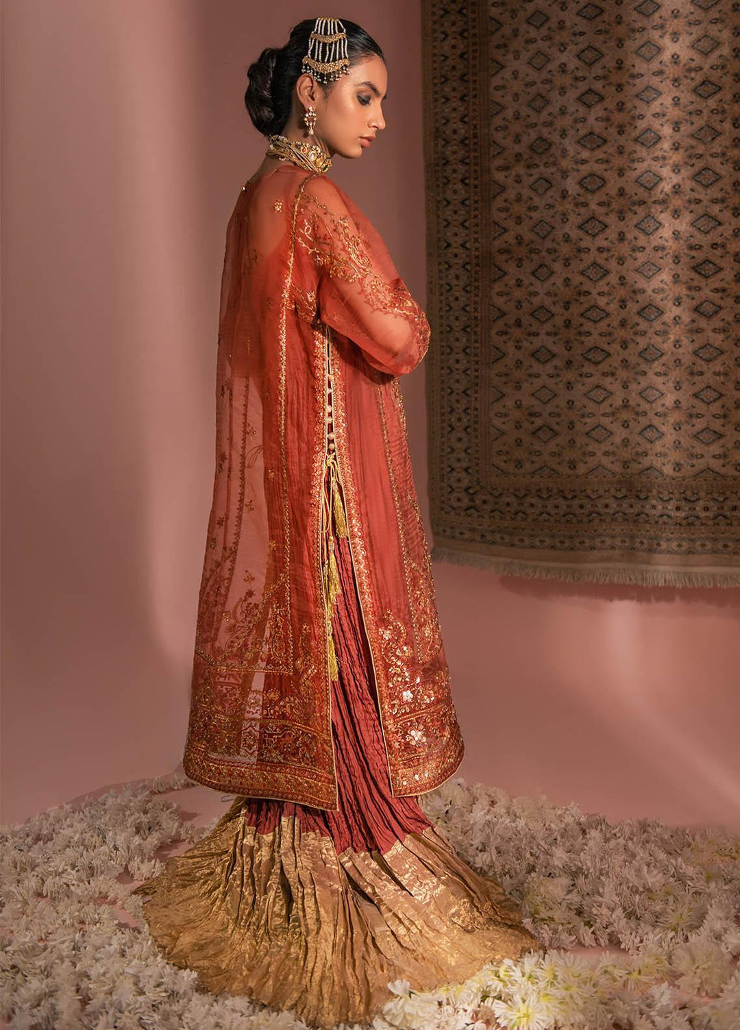 AIK Atelier Embroidered Organza Suits Unstitched 3 Piece AIK23WF Look 10 - Luxury Collection