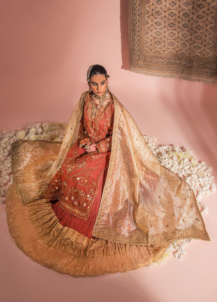 AIK Atelier Embroidered Organza Suits Unstitched 3 Piece AIK23WF Look 10 - Luxury Collection
