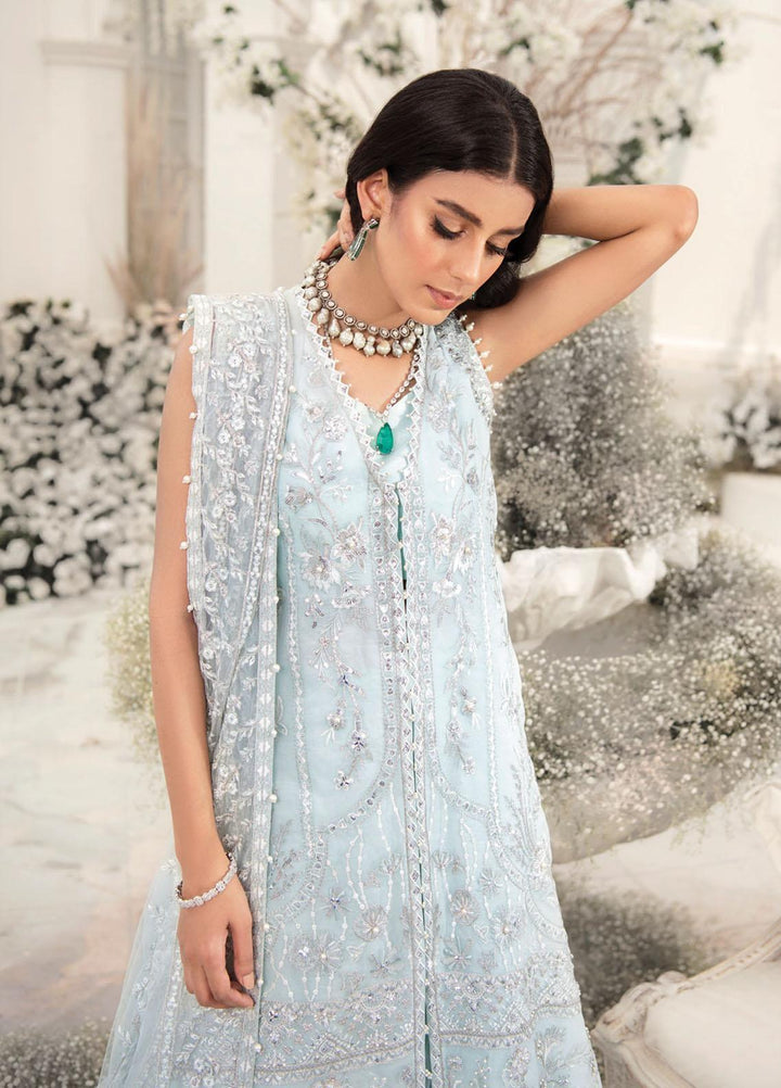 AIK Atelier Embroidered Organza Suits Unstitched 3 Piece AIK22WF Look-02 - Luxury Collection