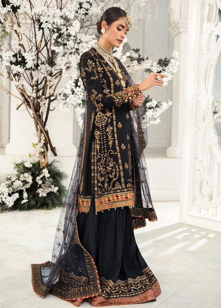 AIK Atelier Embroidered Chiffon Suits Unstitched 3 Piece AIK22WF Look-05 - Luxury Collection
