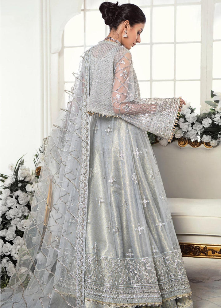 AIK Atelier Embroidered Net Suits Unstitched 3 Piece AIK22WF Look-07 - Luxury Collection