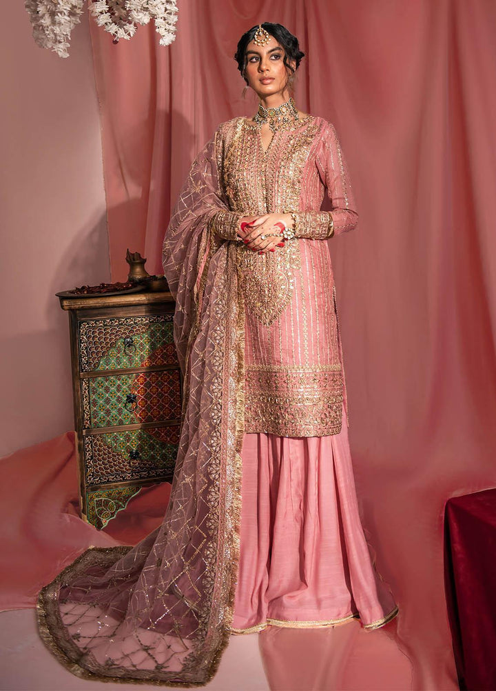 Aik Aterlier Embroidered Khaadi Net Suits Unstitched 3 Piece AIK23WF Look 02 - Luxury Collection