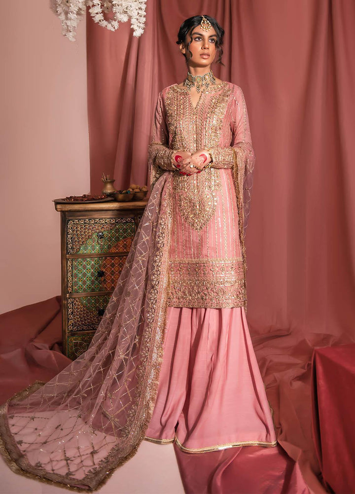Aik Aterlier Embroidered Khaadi Net Suits Unstitched 3 Piece AIK23WF Look 02 - Luxury Collection