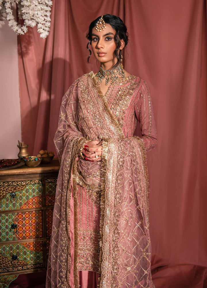Aik Aterlier Embroidered Khaadi Net Suits Unstitched 3 Piece AIK23WF Look 02 - Luxury Collection
