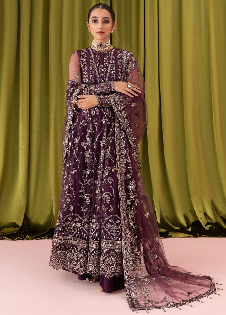 Aik Aterlier Embroidered Net Suits Unstitched 3 Piece AIK23L Look 01 - Luxury Collection