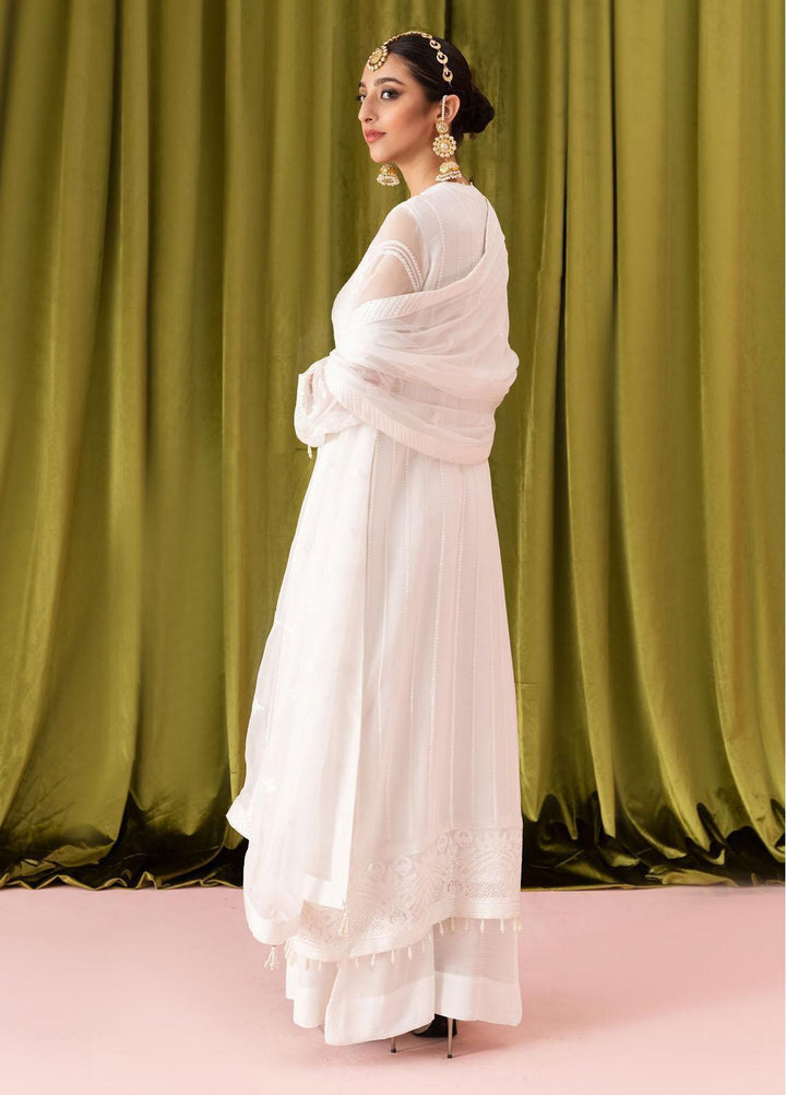 Aik Aterlier Embroidered Chiffon Suits Unstitched 3 Piece AIK23L Look 02 - Luxury Collection