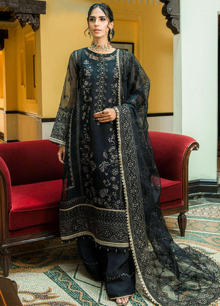 Aik Aterlier Embroidered Organza Suits Unstitched 3 Piece AIK23GL Look-08 - Luxury Collection