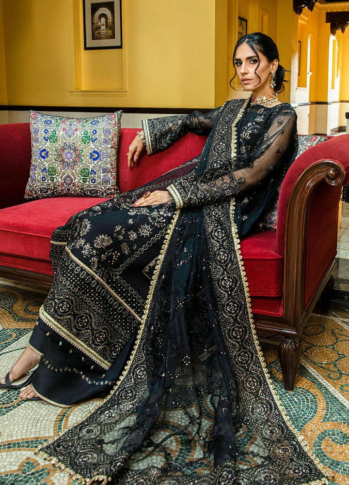 Aik Aterlier Embroidered Organza Suits Unstitched 3 Piece AIK23GL Look-08 - Luxury Collection