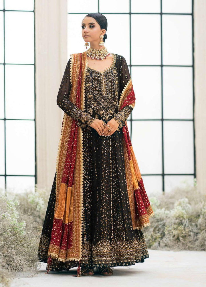 Aik Aterlier Embroidered Chiffon Suits Unstitched 3 Piece AIK23WD Look 01 - Luxury Collection