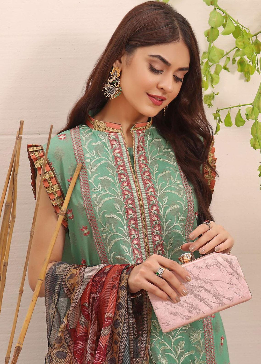 Ainy By Khas Embroidered Lawn Suits Unstitched 3 Piece KHS23AN3 KCNE-1945 - Summer Collection
