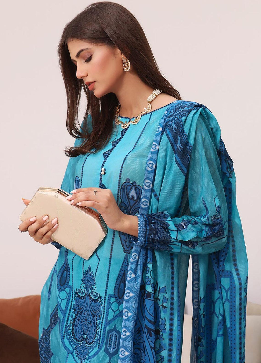 Ainy By Khas Printed Lawn Suits Unstitched 3 Piece KHS23AN3 KLA-1951 - Summer Collection