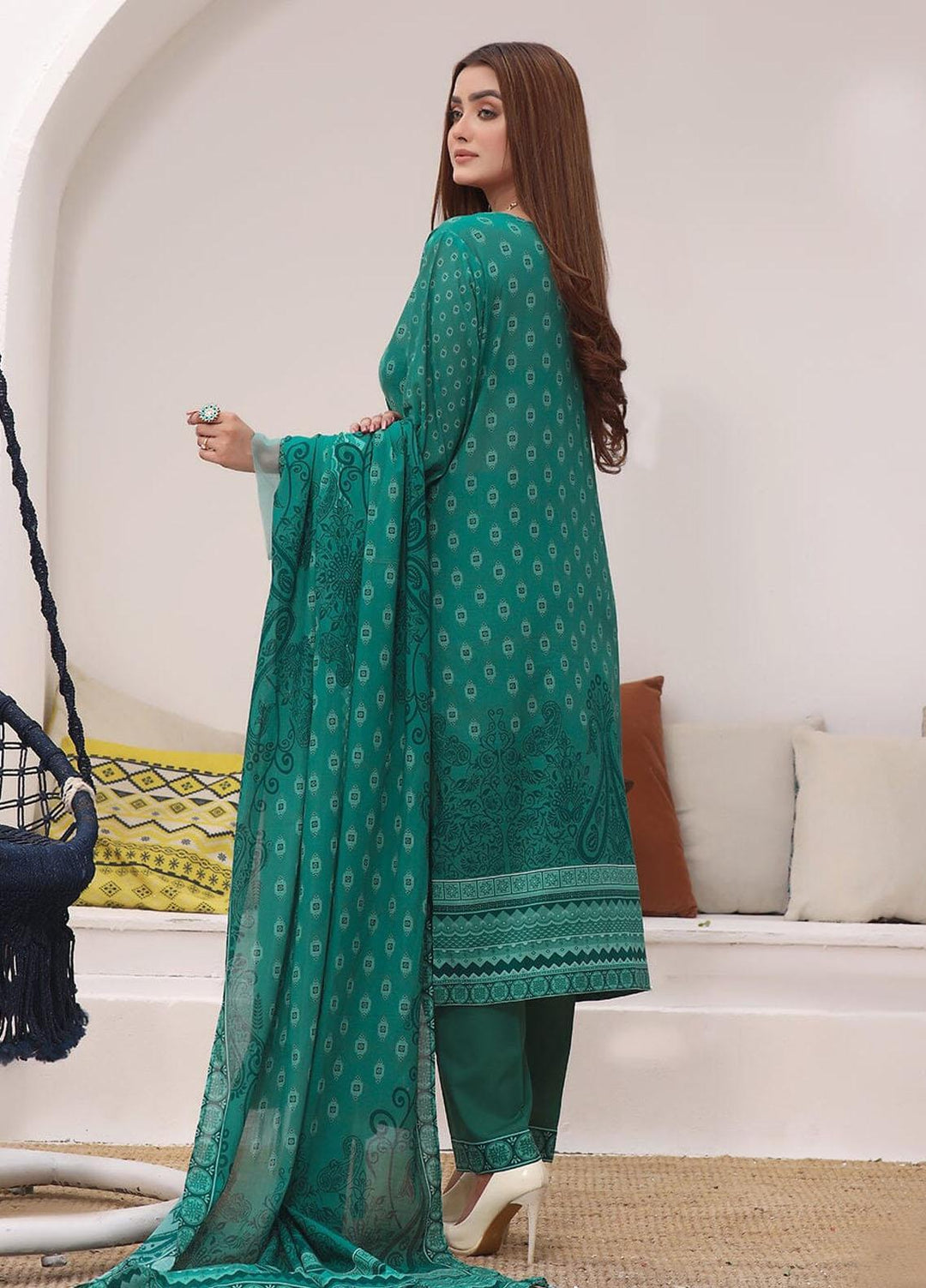 Ainy By Khas Printed Lawn Suits Unstitched 3 Piece KHS23AN3 KLA-1954 - Summer Collection