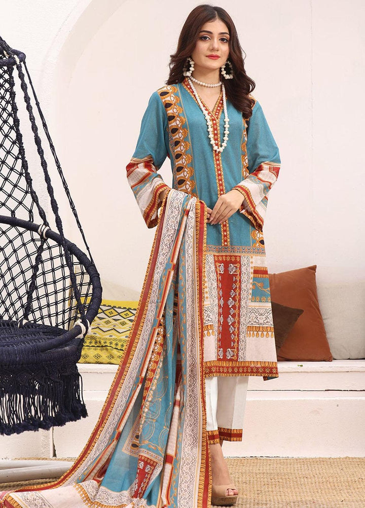 Ainy By Khas Printed Lawn Suits Unstitched 3 Piece KHS23AN3 KLA-1957 - Summer Collection