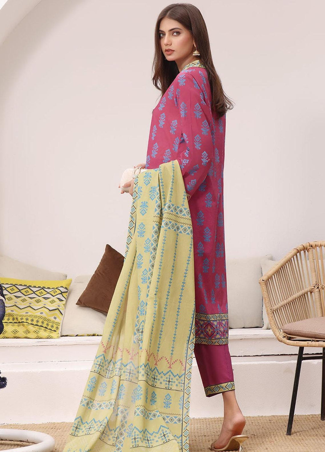 Ainy By Khas Printed Lawn Suits Unstitched 3 Piece KHS23AN3 KLA-1961 - Summer Collection
