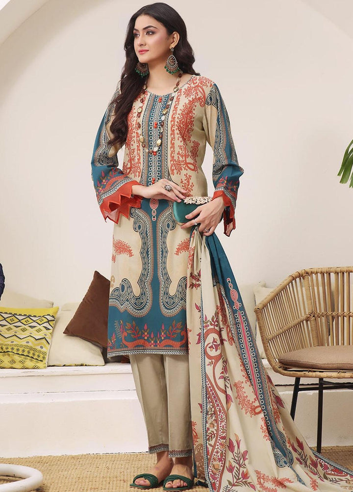 Ainy By Khas Printed Lawn Suits Unstitched 3 Piece KHS23AN3 KLA-1962 - Summer Collection