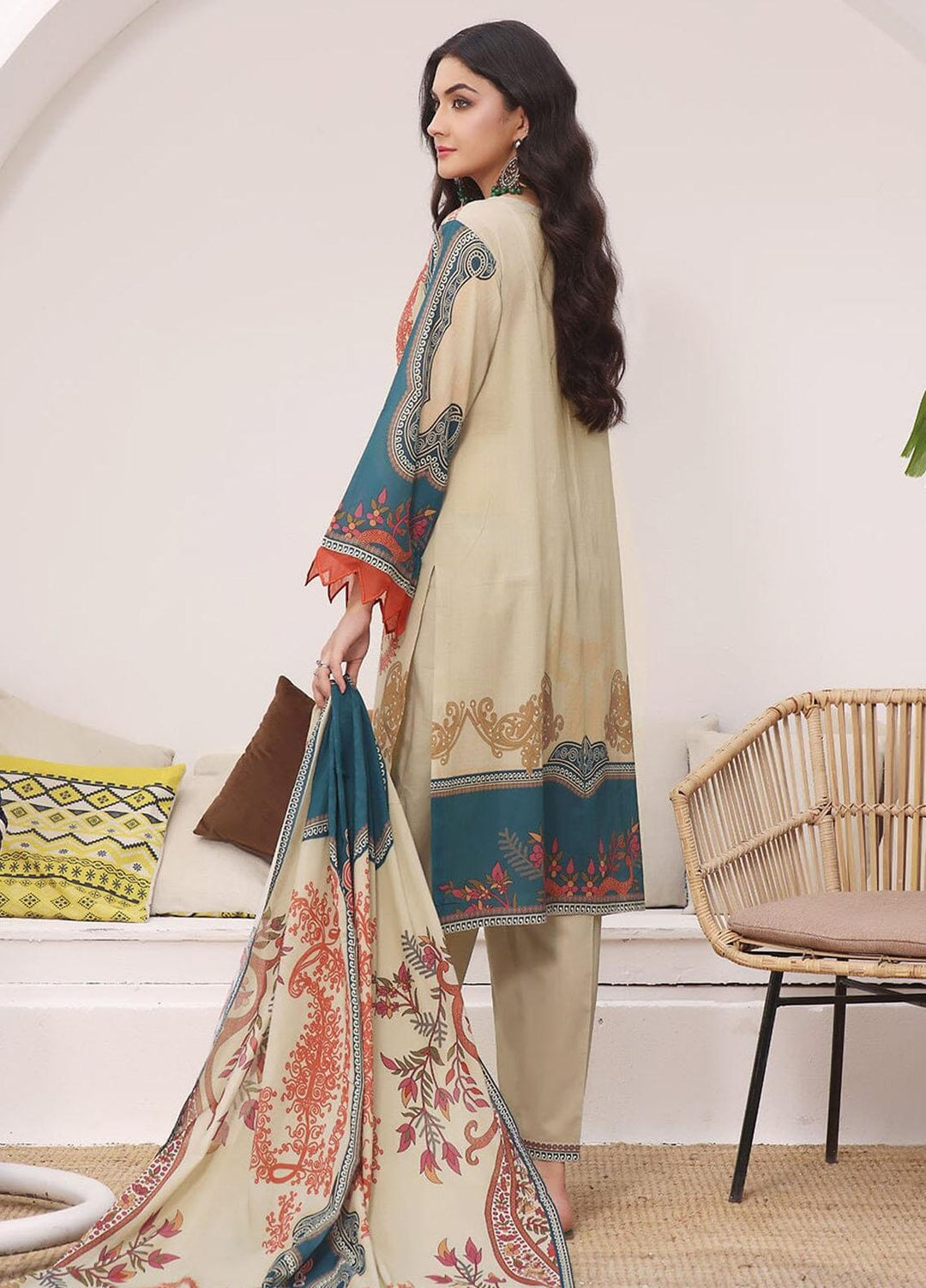 Ainy By Khas Printed Lawn Suits Unstitched 3 Piece KHS23AN3 KLA-1962 - Summer Collection