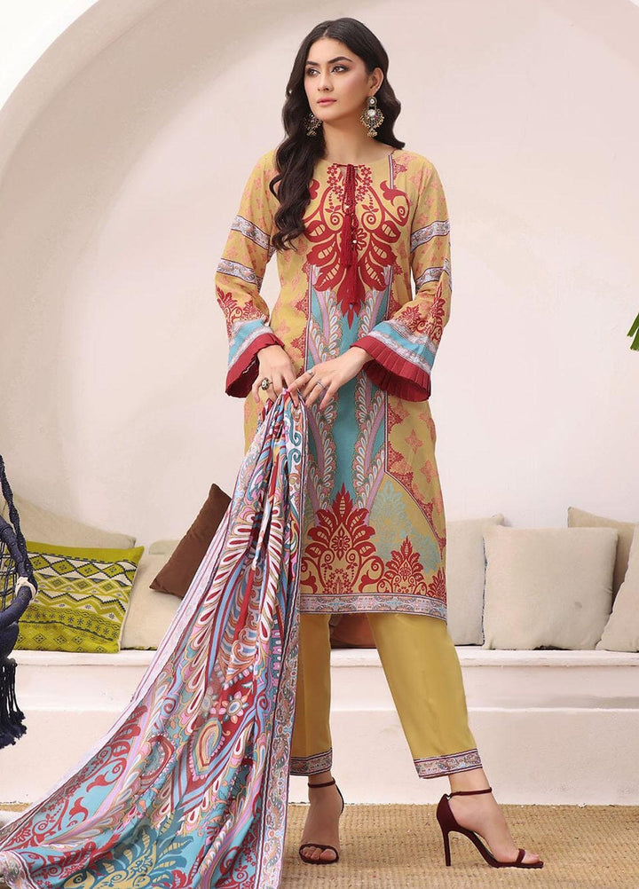 Ainy By Khas Printed Lawn Suits Unstitched 3 Piece KHS23AN3 KLA-1965 - Summer Collection
