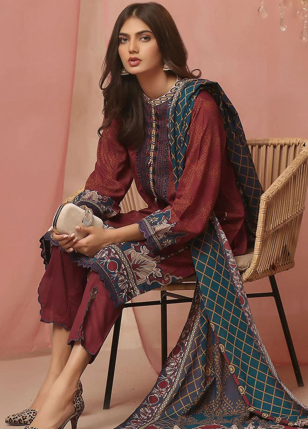 Ainy By Khas Embroidered Lawn Suits Unstitched 3 Piece KHS23AN3 KL-1972 - Summer Collection