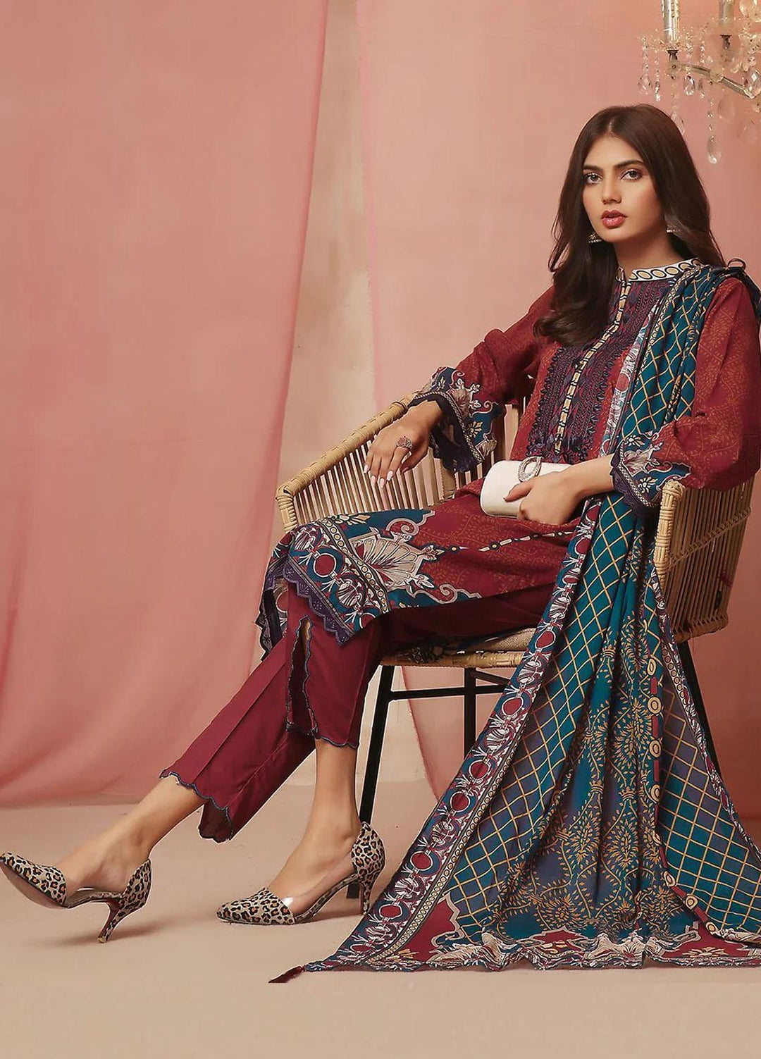 Ainy By Khas Embroidered Lawn Suits Unstitched 3 Piece KHS23AN3 KL-1972 - Summer Collection