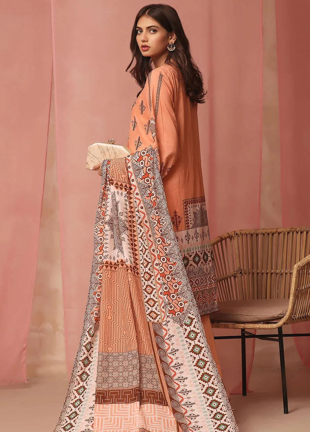 Ainy By Khas Embroidered Lawn Suits Unstitched 3 Piece KHS23AN3 KL-1974 - Summer Collection