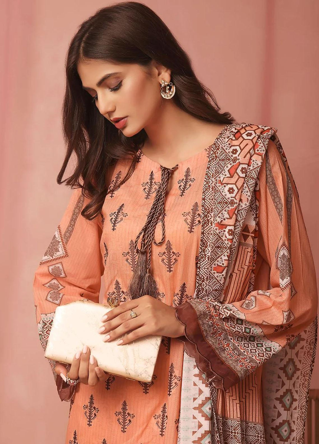 Ainy By Khas Embroidered Lawn Suits Unstitched 3 Piece KHS23AN3 KL-1974 - Summer Collection