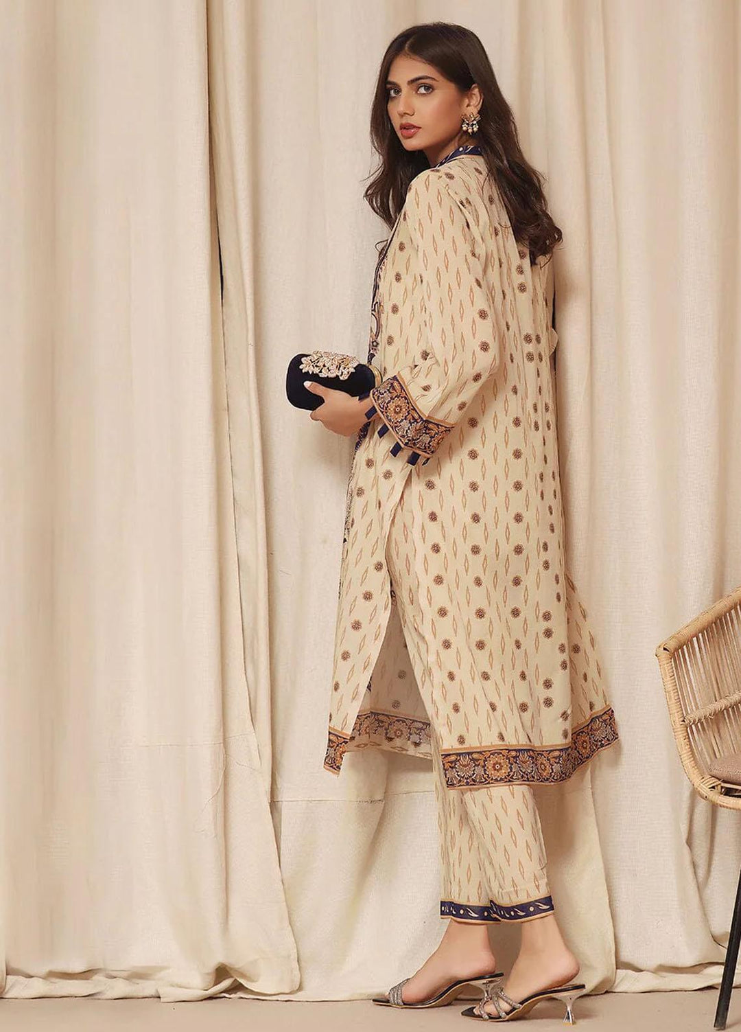 Ainy By Khas Printed Lawn Suits Unstitched 2 Piece KHS23AN RKT-1993 - Summer Collection