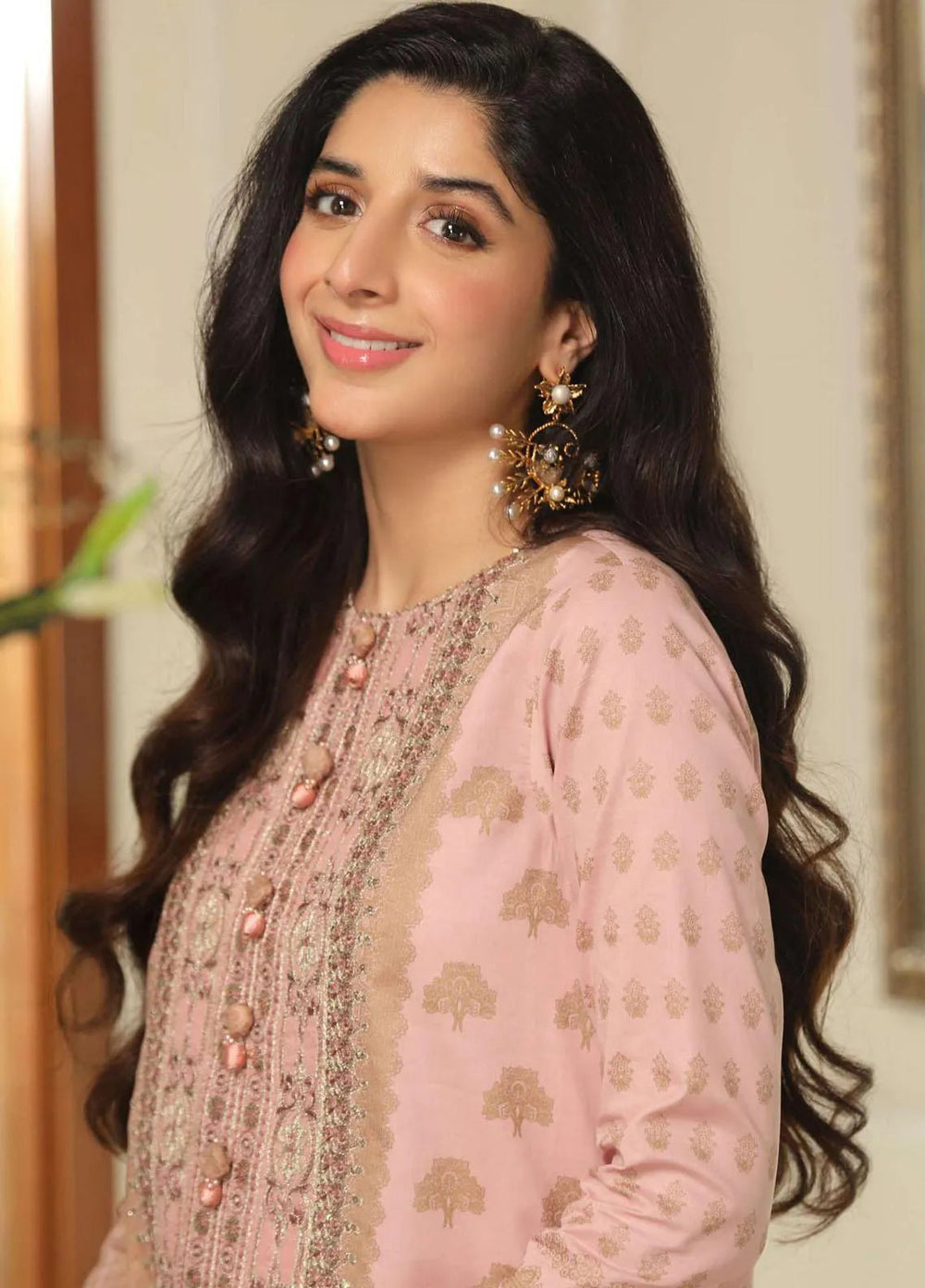 Aira By Asim Jofa Embroidered Cambric Unstitched Suit 2 Piece AJ23A AJAI-08 - Eid Collection
