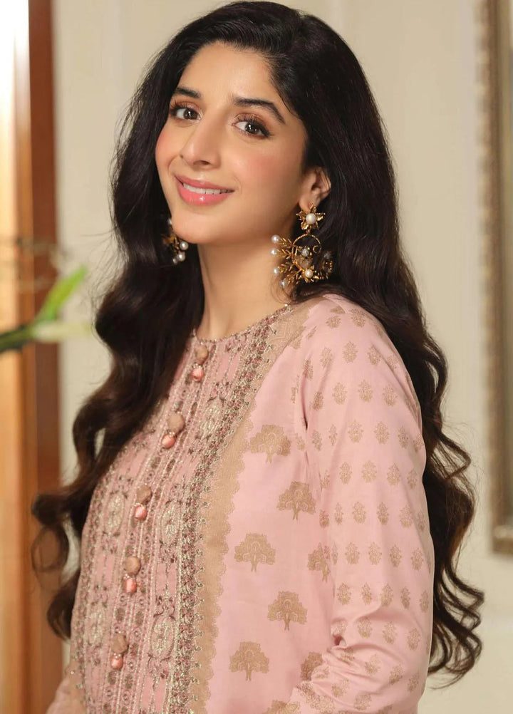 Aira By Asim Jofa Embroidered Cambric Unstitched Suit 2 Piece AJ23A AJAI-08 - Eid Collection