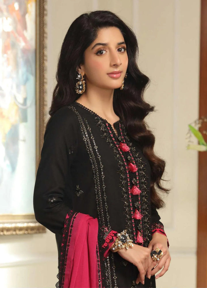 Aira By Asim Jofa Embroidered Cambric Unstitched Suit 2 Piece AJ23A AJAI-26 - Eid Collection