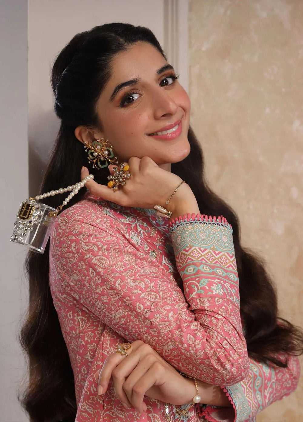 Aira By Asim Jofa Embroidered Cambric Unstitched Suit 2 Piece AJ23A AJAI-30 - Eid Collection