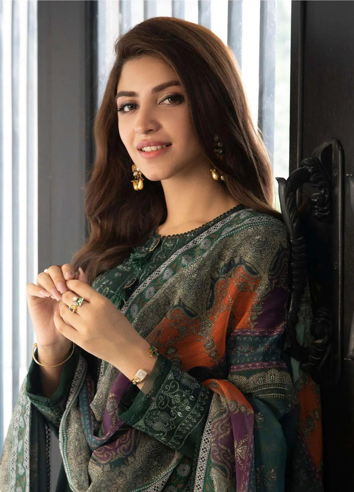 Aira By Asim Jofa Embroidered Cambric Unstitched Suit 3 Piece AJ23A AJAI-32 - Eid Collection