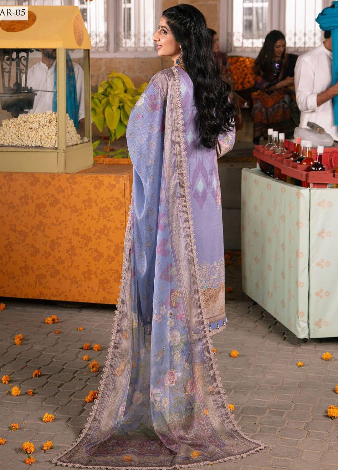 Aira by Asim Jofa Embroidered Dobby Suits Unstitched 3 Piece AJ24AS AJAR-05 - Summer Collection