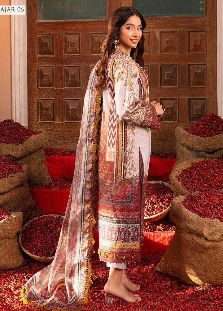 Aira by Asim Jofa Embroidered Dobby Suits Unstitched 3 Piece AJ24AS AJAR-06 - Summer Collection
