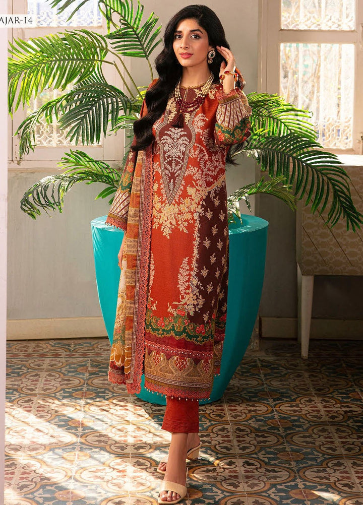 Aira by Asim Jofa Embroidered Dobby Suits Unstitched 3 Piece AJ24AS AJAR-14 - Summer Collection