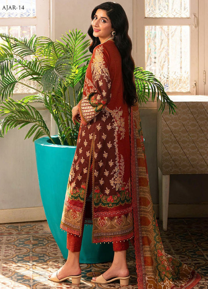 Aira by Asim Jofa Embroidered Dobby Suits Unstitched 3 Piece AJ24AS AJAR-14 - Summer Collection