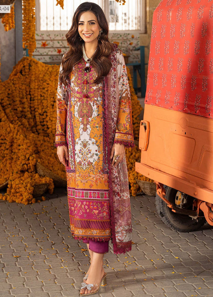 Aira by Asim Jofa Embroidered Jacquard Suits Unstitched 3 Piece AJ24AS AJAR-04 - Summer Collection