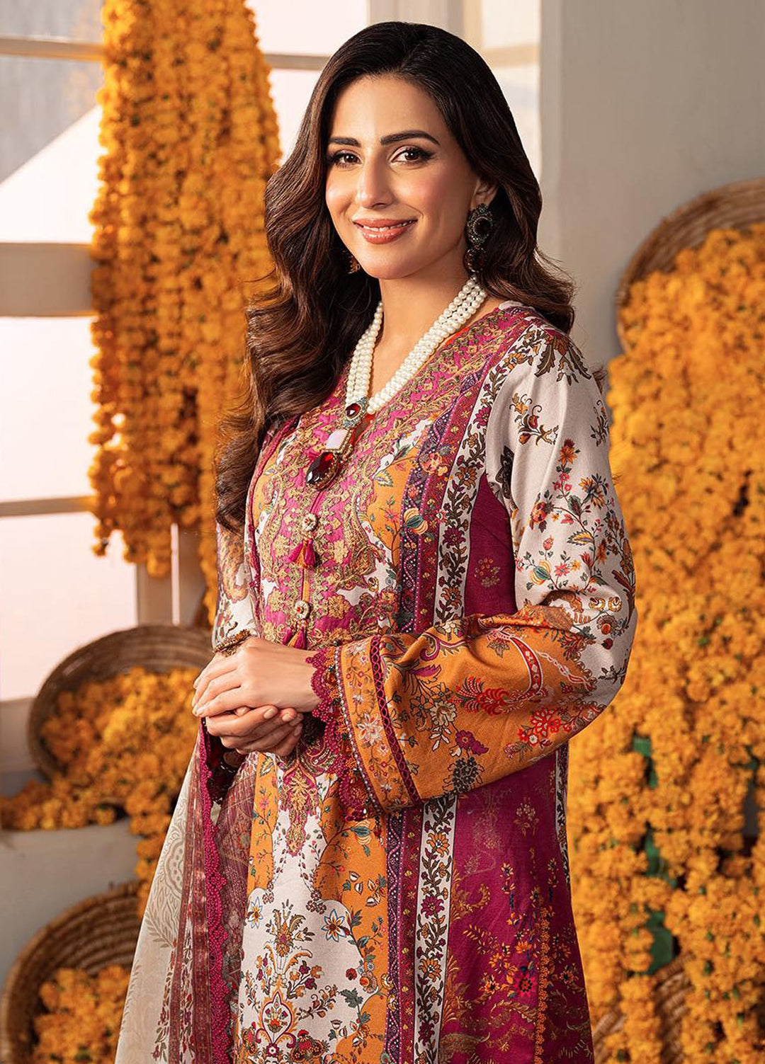 Aira by Asim Jofa Embroidered Jacquard Suits Unstitched 3 Piece AJ24AS AJAR-04 - Summer Collection