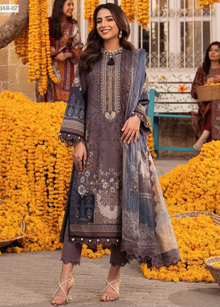 Aira by Asim Jofa Embroidered Jacquard Suits Unstitched 3 Piece AJ24AS AJAR-07 - Summer Collection
