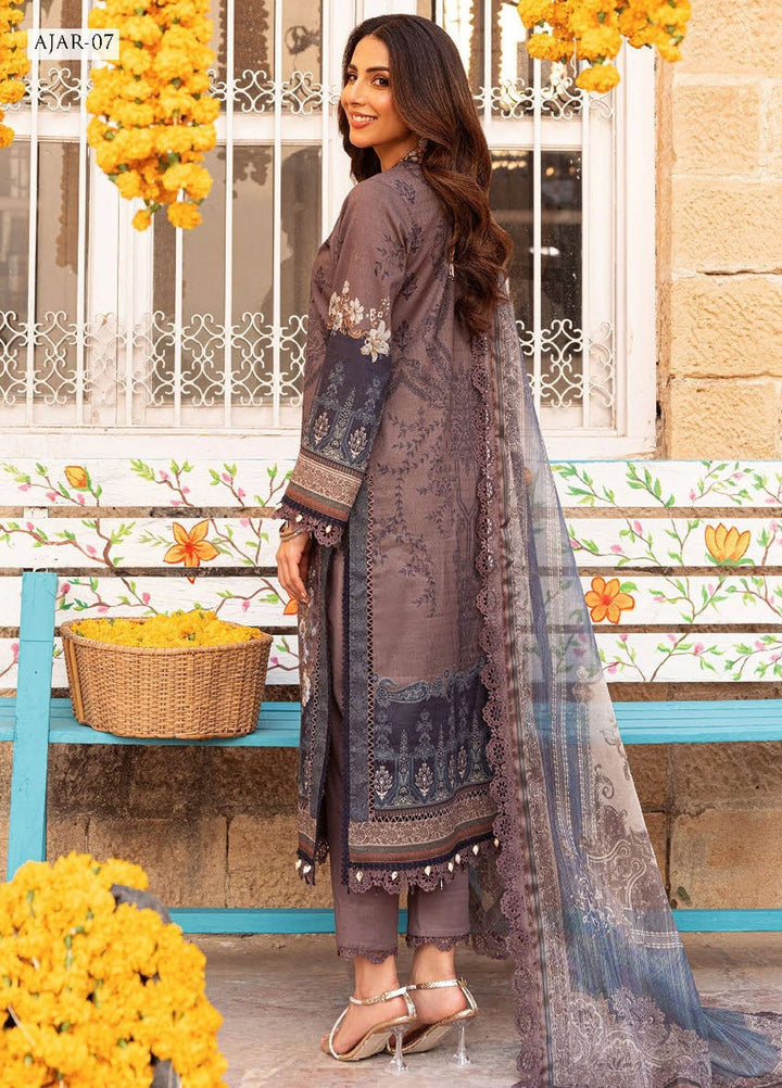 Aira by Asim Jofa Embroidered Jacquard Suits Unstitched 3 Piece AJ24AS AJAR-07 - Summer Collection