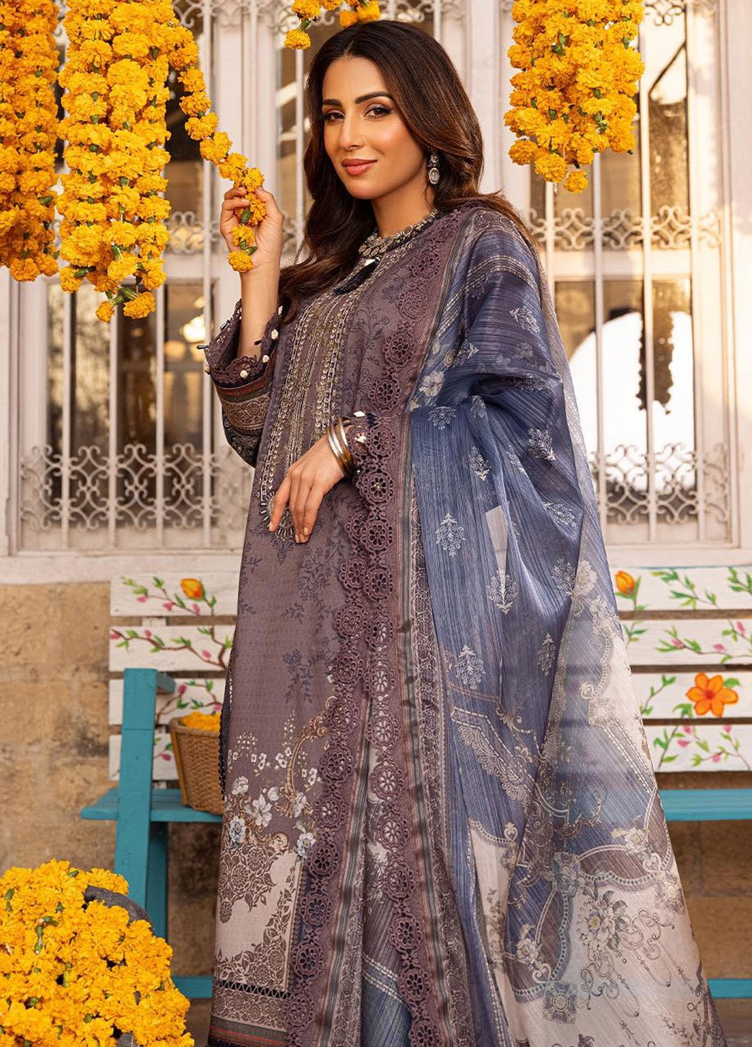 Aira by Asim Jofa Embroidered Jacquard Suits Unstitched 3 Piece AJ24AS AJAR-07 - Summer Collection