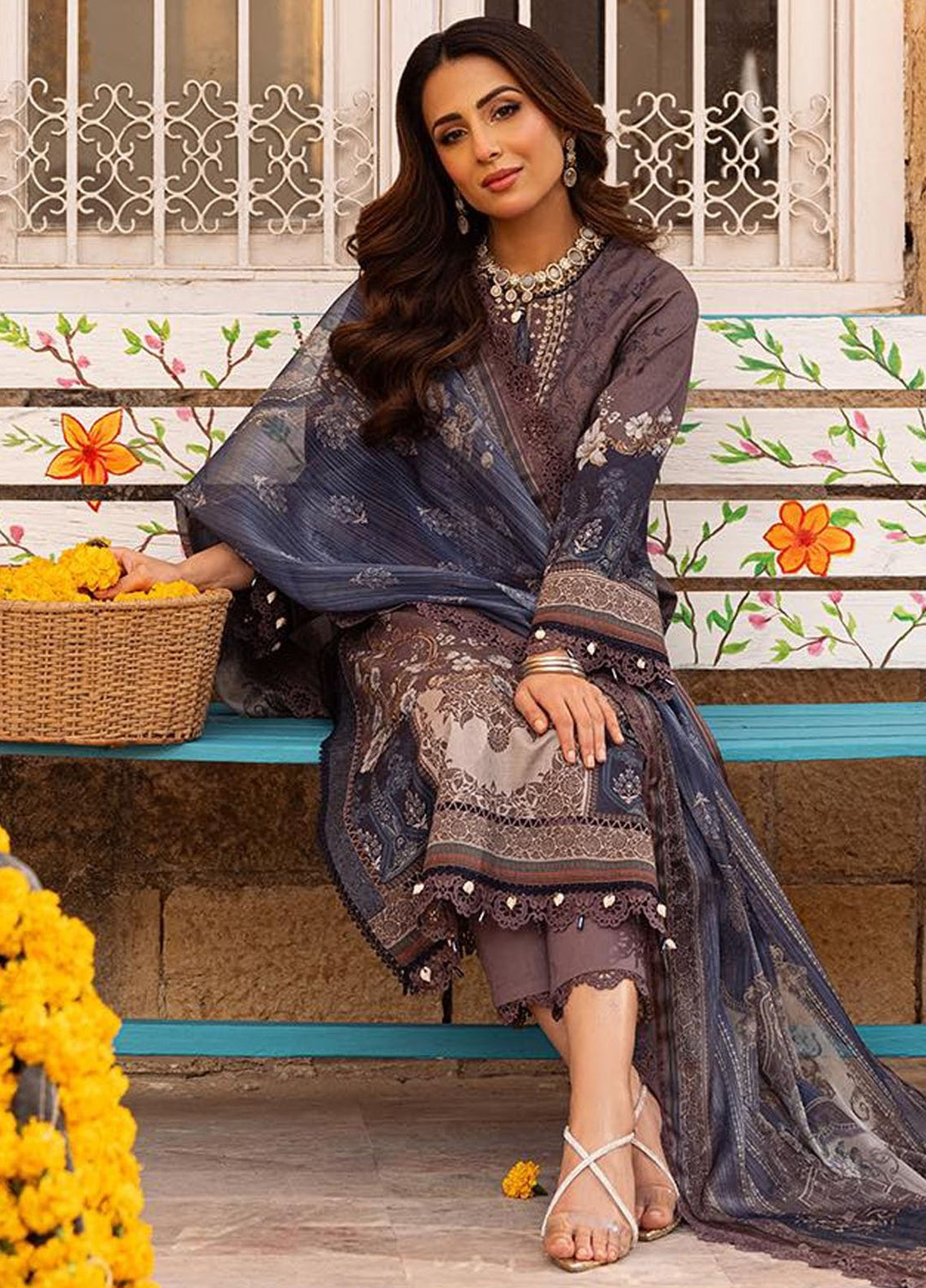 Aira by Asim Jofa Embroidered Jacquard Suits Unstitched 3 Piece AJ24AS AJAR-07 - Summer Collection
