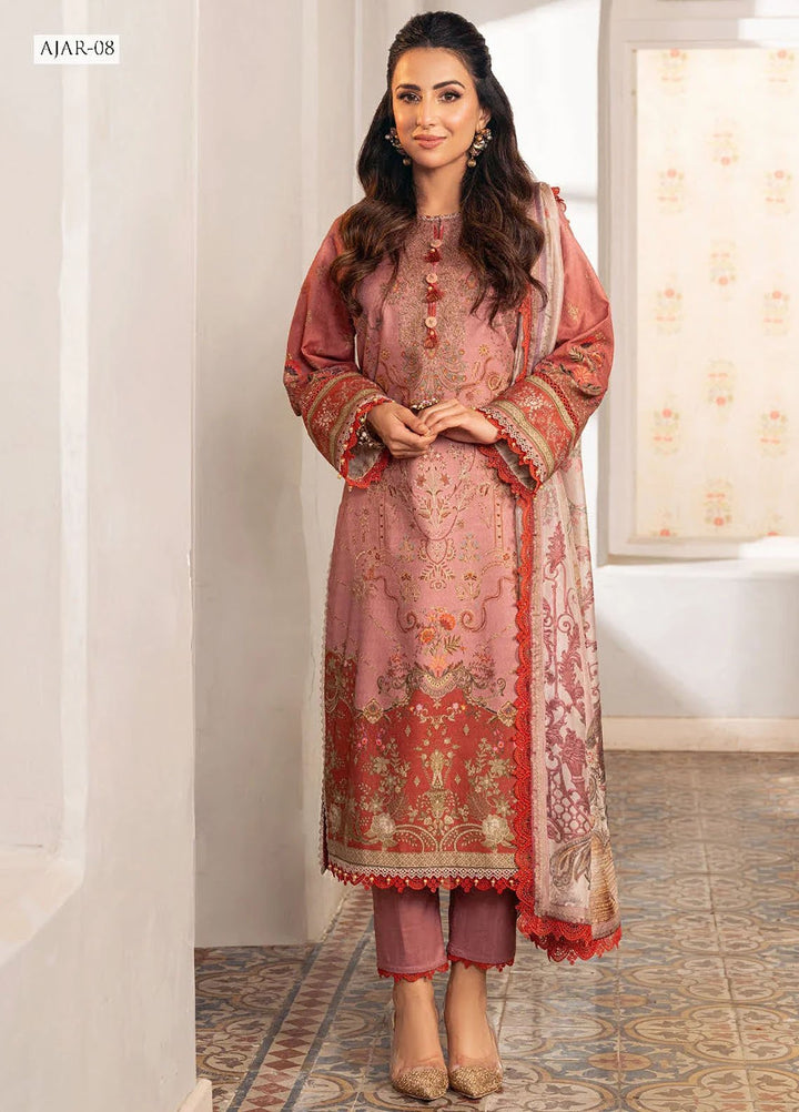 Aira by Asim Jofa Embroidered Jacquard Suits Unstitched 3 Piece AJ24AS AJAR-08 - Summer Collection