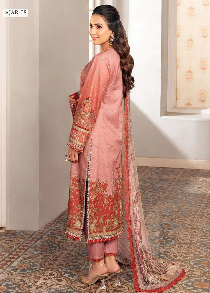 Aira by Asim Jofa Embroidered Jacquard Suits Unstitched 3 Piece AJ24AS AJAR-08 - Summer Collection